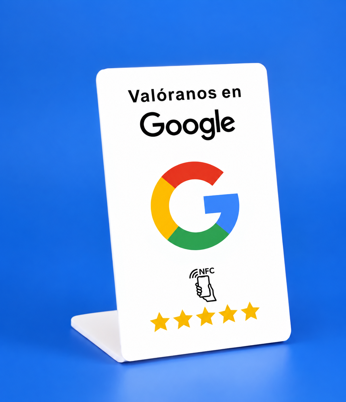 Placa NFC + QR de Sirena para conseguir reseñas en Google